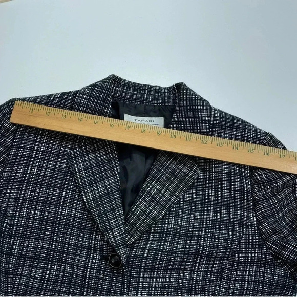 Tahari Womens Size 12 Textured Blazer 1698 - Picture 7 of 11